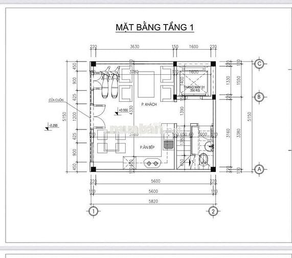 Chỉ 7đ có nhà 6 tầng, thang máy, gara ôtô, vài bước ra mặt phố