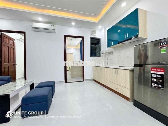 2 Phòng Ngủ - 2WC - 50m2 - Full Nội Thất- Thang Máy-Bảo Vệ-Khu Sân Bay