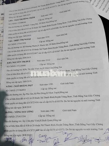 đất vườn tại thanh bình trảng bom