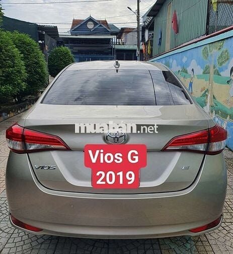 Toyota Vios G 2019 Vàng Cát gia đình 1 chủ mua mới