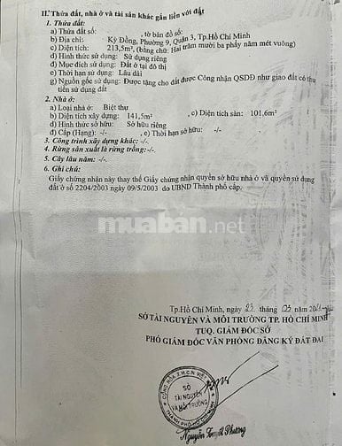 Bán nhà đất trung tâm Quận 3, 441m² thổ cư, hẻm 10m, xây cao tầng