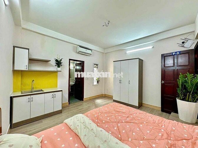 PHÒNG STUDIO CỬA SỔ - FULL NỘI THẤT - NGAY CV HOÀNG VĂN THỤ