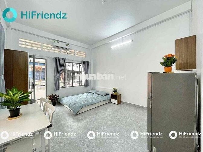 Căn Hộ Studio- 35m2 - Ban Công - Full Nội Thất - Khu Hoàng Hoa Thám