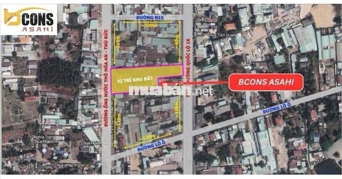 PKD CĐT Bcons Asahi Căn hộ 2PN-2WC= 2.479 tỷ 58m2, View Hồ Châu Thới