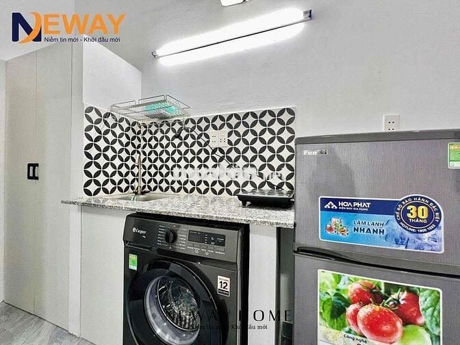 PHÒNG TRỌ FULL NỘI THẤT - MÁY GIẶT RIÊNG  - QUA ĐH HUIT 10p -