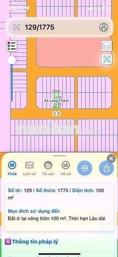 đất sổ hồng 100m2 thổ cư đường nhựa vỉa hè