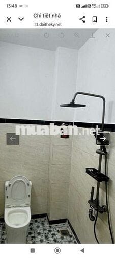 Bán nhà hẻm xe hơi gần chợ bà điểm hóc môn DT   ngang 5 dài 17 2 lầu