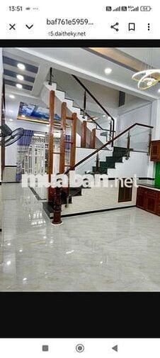 Bán nhà hẻm xe hơi gần chợ bà điểm hóc môn DT   ngang 5 dài 17 2 lầu