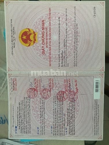 Bán nhà và đất sau lưng mặt tiền Trần Văn Giàu