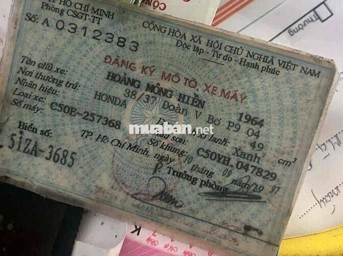 Xe máy Cúp úp MD màu Đỏ