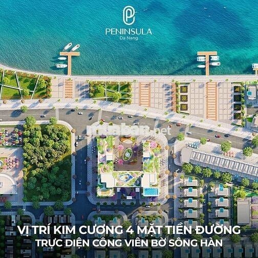 SIÊU PHẨM CĂN ÁP GÓC 2PN - VIEW SÔNG HÀN - BẾN DU THUYỀN CĐT PENINSULA