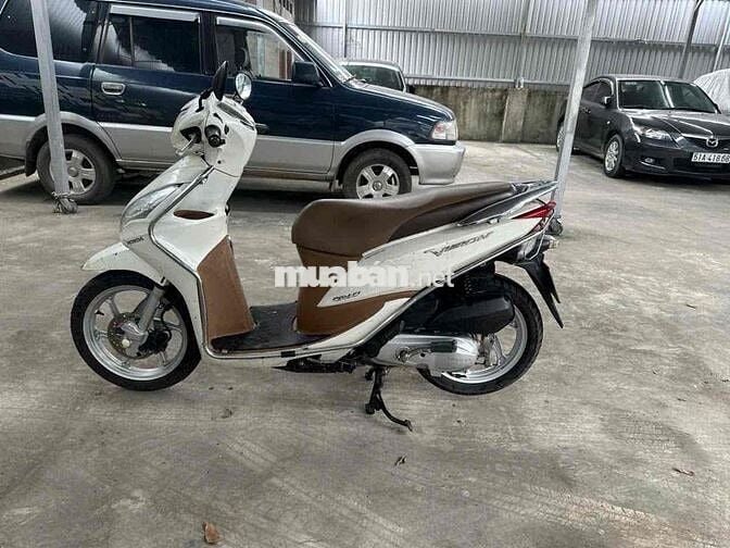 Honda Vision 110 Fi 2014 bstp Trắng thùng vàng