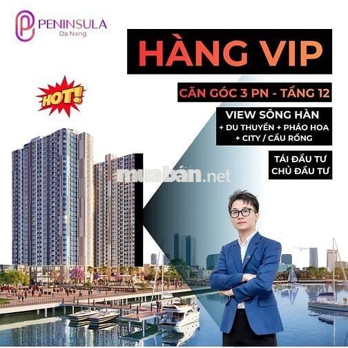 Căn góc 3PN Peninsula tìm chủ nhân xứng tầm - Full view TTTP Đà Nẵng