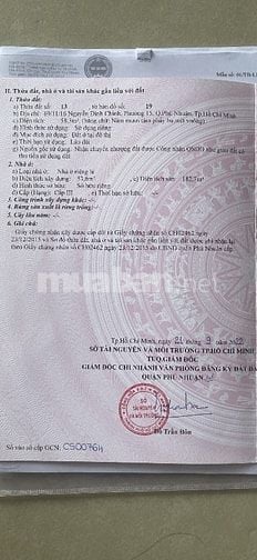 Nhà Riêng 4 Tầng BTCT 69/11/16 Nguyễn Đình Chính. Phú Nhuận