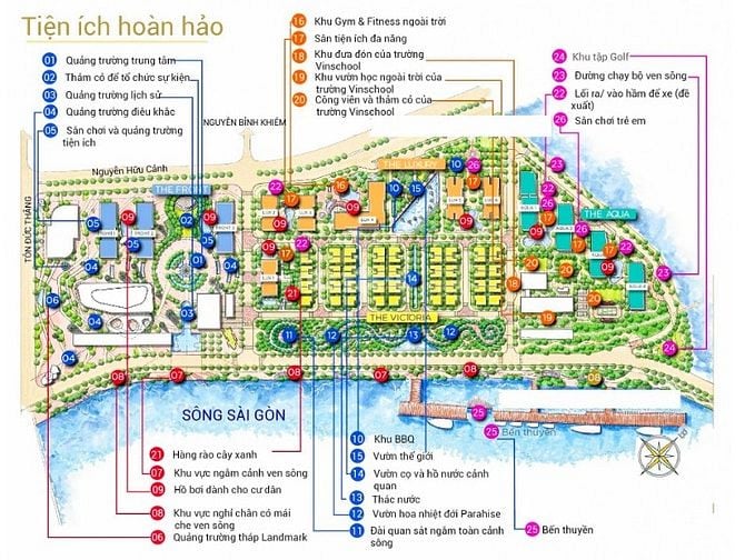 Căn hộ bán tại Vinhomes Golden River Quận 1 gồm 2 phòng ngủ 67m2