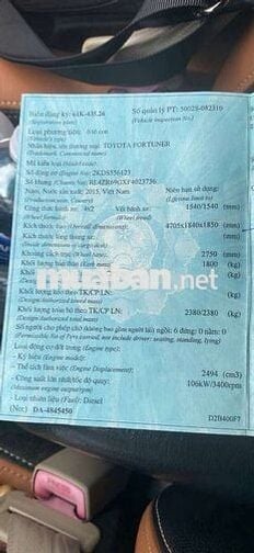 67 2015 2.5G 4x2 - 300000 km