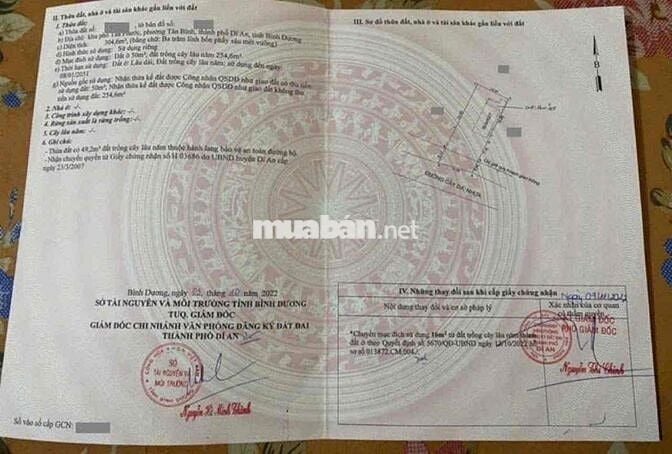 Đất 155m2 mặt tiền kinh doanh chợ tân bình, phường Dĩ An