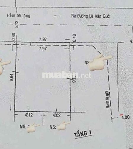 HXH LÊ VĂN QUỚI-Q.BÌNH TÂN, 8*10M, NHỈNH 6TỶ