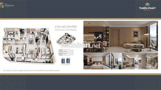 Căn 1PN The Meridian - chỉ từ 1 Tỷ - Căn hộ cao cấp giữa lòng ĐN