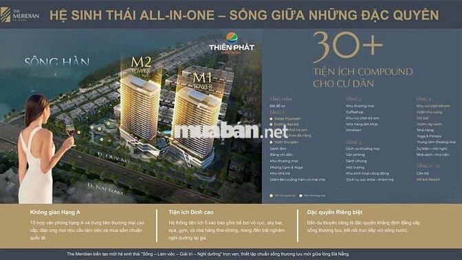 Căn 1PN The Meridian - chỉ từ 1 Tỷ - Căn hộ cao cấp giữa lòng ĐN