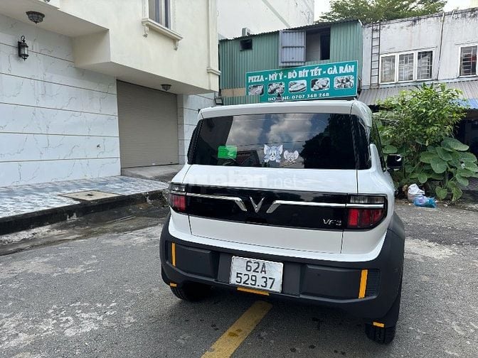 VinFast VF3 Mua Pin T6/2025 Màu Trắng xe lên đồ 