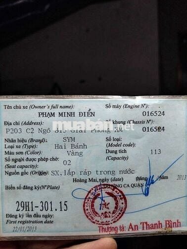 xe elizabeth Fi đời mới.còn mới toanh như xe mới