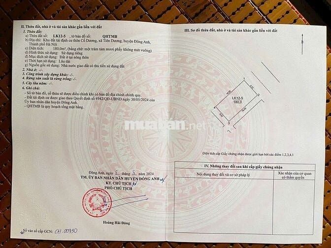 ✅️ 180m đất TDC Cổ Dương, Tiên Dương - 3 mặt thoáng - Hạ giá cực sâu