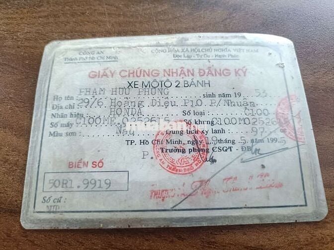 Dream thái đời 95. Biển VIP. Ko chính chủ