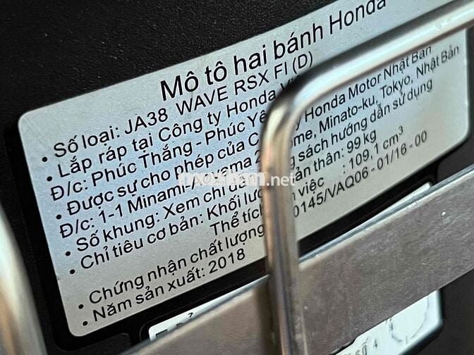 Wave Rsx 2018 bánh căm thắng đùm