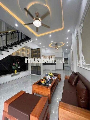 nhà đẹp Hiệp Thành, 1 trệt 1 lầu mới 100% (Sân xe hơi 7 chỗ, 3p.ngủ…)