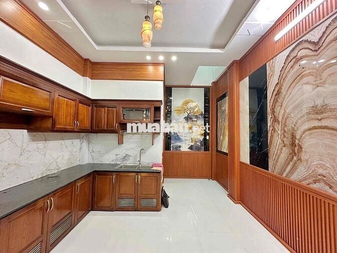 nhà 4x14m trệt 3 lầu 4pn 4wc hẻm xe hơi khu đồng bộ dân trí cao