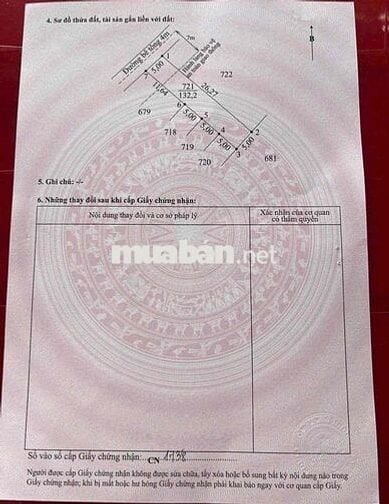 Lô đất thổ cư dt 125m2 gần trục Động Lực 827E đang thi công làm đường