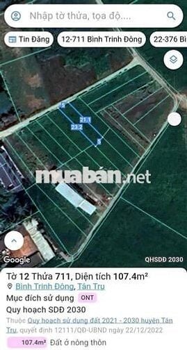 Bán gấp đất full thổ cư GIÁ RẺ 550tr