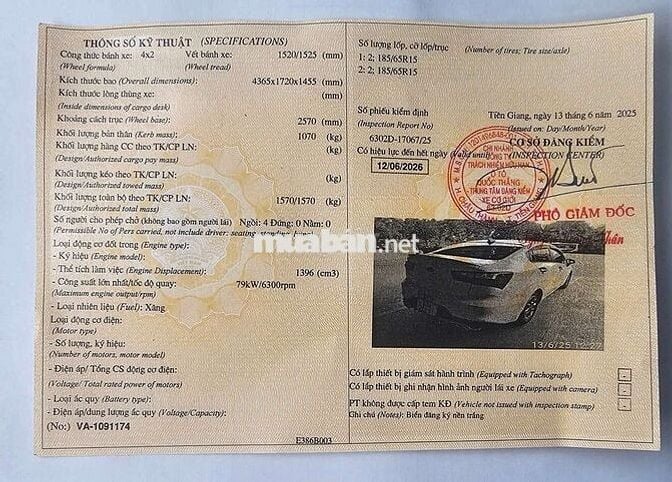 2016 1.4 AT Tập Lái Sedan - 260000 km