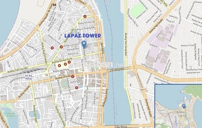 GIẢM SÂU 350TR CĂN 2PN 73M2 LA PAZ TOWER CÓ SỔ TẦNG CAO VIEW SÔNG HÀN