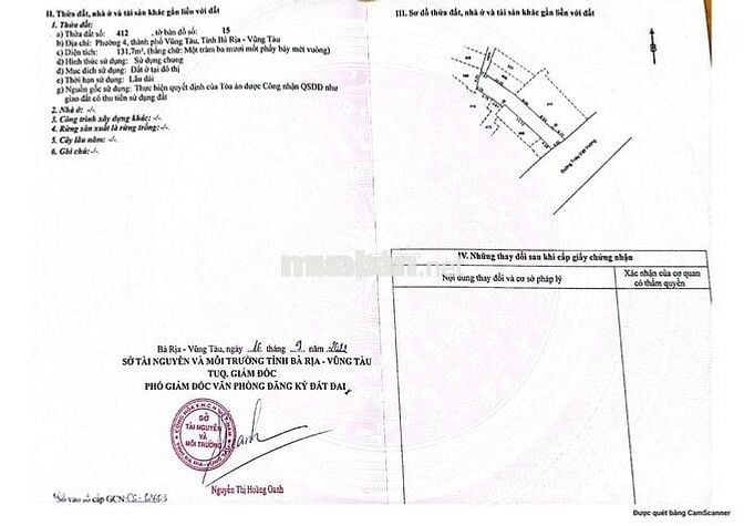 Bán nhà mặt tiền 1trệt 1lầu 132 m2, Triệu Việt Vương, P4 (cũ),Vũng Tàu