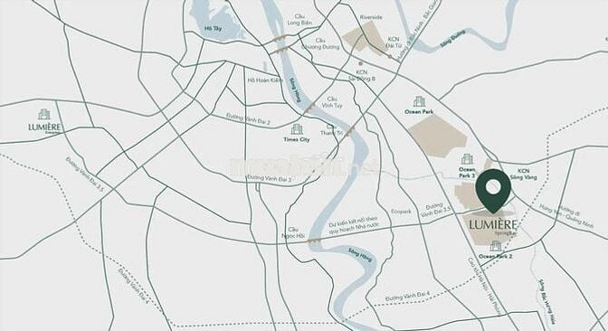 Căn hộ studio view pháo hoa tầng trung cao đẹp Lumiere springbay.