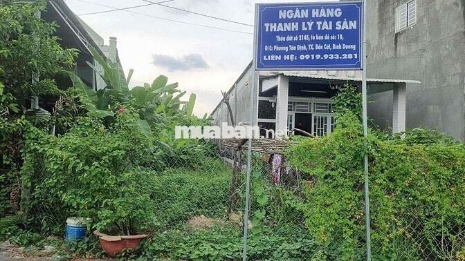 Ngân hàng thanh lý lô đất tại phường Tân Định, TP. Bến Cát, Bình Dương