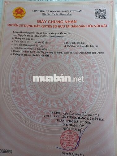 Bán đất biệt thự PlaZa rẻ nhất Hải Dương