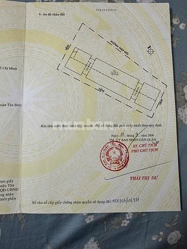 Bán căn chung cư cmt8 tầng trệt căn bìa