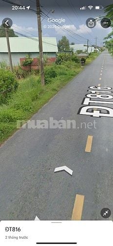 Bán đất mặt tiền đường tỉnh 816 . 3160,8m2 5,5 tỷ 
