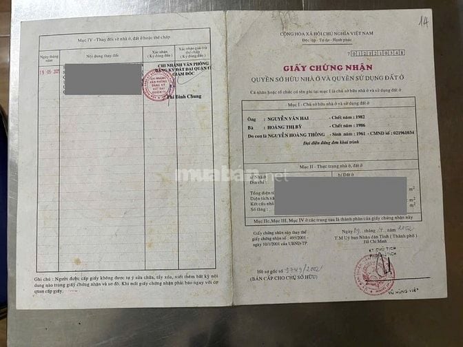 Chính Chủ Bán Gấp Trước Tết Nhà Hẻm Bình Thới Q11, 5x16m