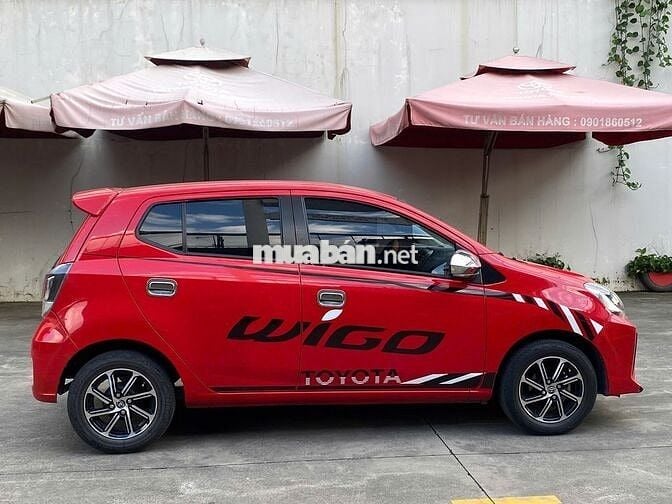 Toyota Wigo 2021 1.2AT Đỏ 41545 km trả trước 120tr