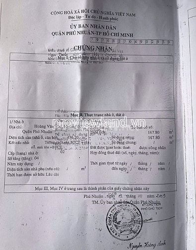 Bán nhà mặt tiền Hoàng Văn Thụ, Phú Nhuận, 8x21m đất, 4 tầng, 60 tỷ