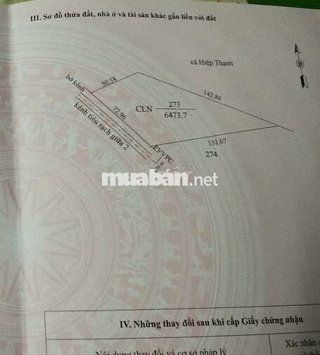 Chính chủ bán đất 6473m² ngang 72m giá 9.8 tỷ Xã Phước Thạnh