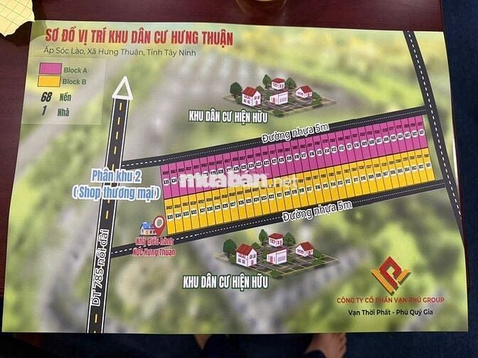 ĐẤT VEN TPHCM 250TR NGAY CẢNG HƯNG THUẬN VÀ UBND HƯNG THUẬN