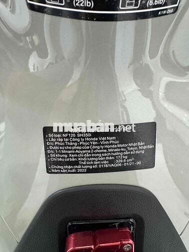 Sh350 2022 máy thái bsTp áo tháo keo xe zin 118củ