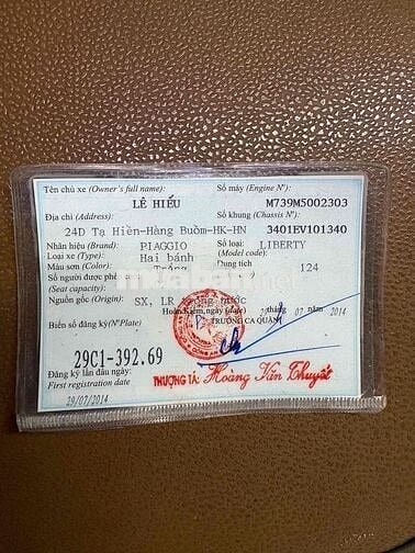 Bán xe liberty biển đẹp Hà Nội màu trắng