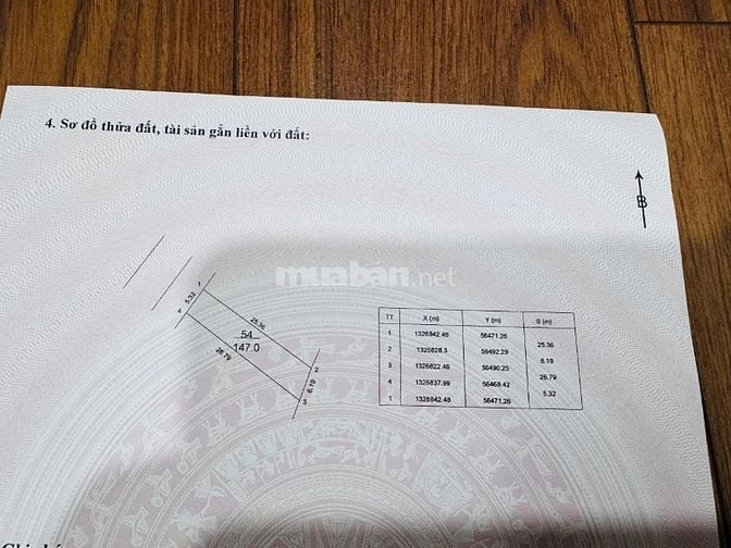 Chính chủ bán đất mặt đường 420, nở hậu, gần UBND xã Bình Yên, SĐCC