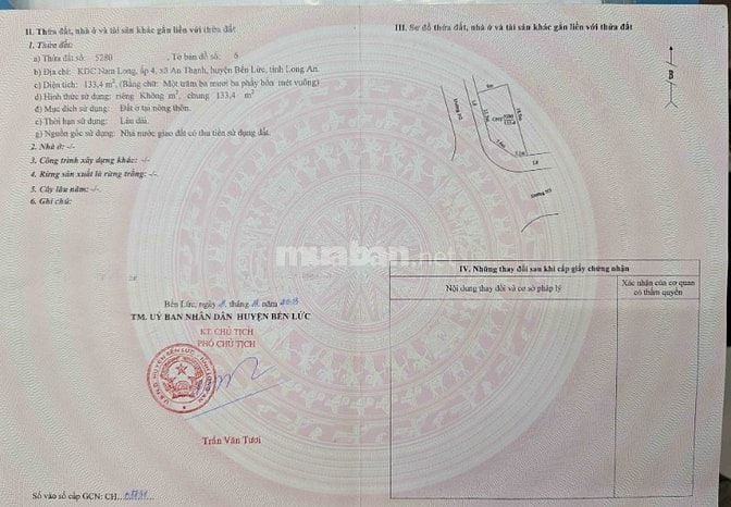 Bán lô đất góc - khu dân cư Nam long - Bến lức - Long an